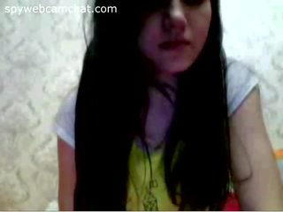 Naughty teen darling is teasing on chatroulette (no nude)