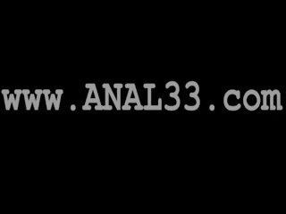 섹시한 금발의 충전재 그녀의 analhole