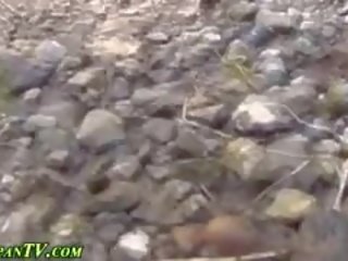 Urinating Japanese femme fatale