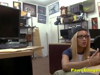 Shaved Pussy Blonde honey Sucks And Fucks