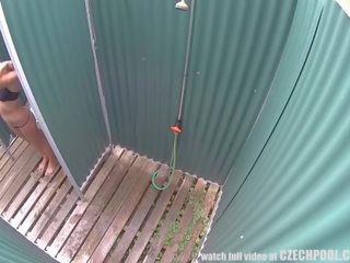 Adorable Czech teenager in the Shower
