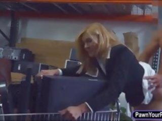 Terrific blondinka betje eje gives head and gets banged by pawn keeper