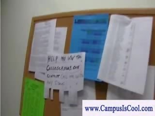 Terrific college dolls dancing and undressing on