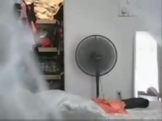 Hidden spycam cam in shower dressing