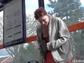 Impressive Old Isabels Public Self Abuse And Flashing English Beginner honey Exposing Peach To Voyeurs