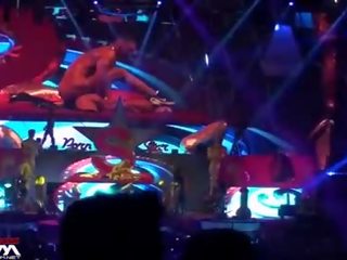 Brunette Banged Onstage At Supermartxe Stage movie