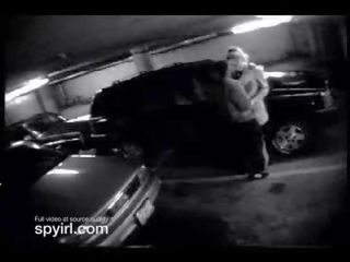 Security camera in kissing lot catches couple having sex video