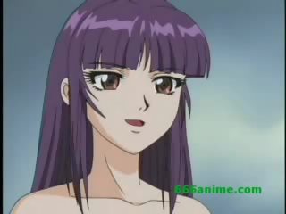Hentai cutie goes passionate when posing Nude for a drawing class