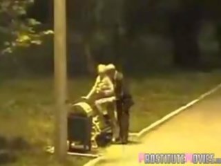 Youngster cu o harlot în the parc