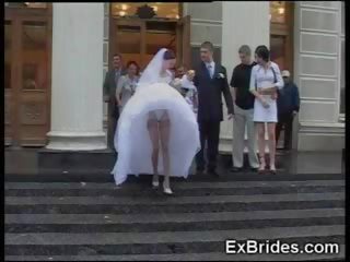 Amateur bride schoolgirl gf voyeur upskirt exgf wife Lolly Pop wedding doll public real ass Pantyhose nylon Nude