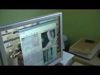 College stunner masturbates and watching x rated video clip