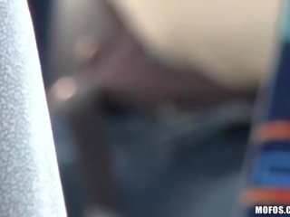 Pleasant amateur GF Nesty pumped in a bus