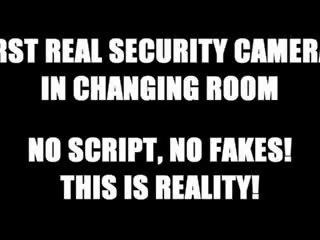 Чарівний чешка підліток snooped в changing кімната!