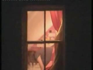 Attractive model caught Nude in her room by a window peeper