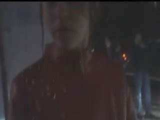 Two ors jatty in disco night klub