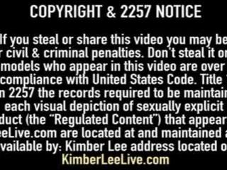 Séduisant affectueux kimber lee visage baise la réparation guy&excl;