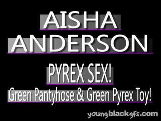 Enticing Teen Black lady Aisha Anderson